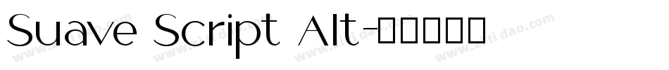 Suave Script Alt字体转换